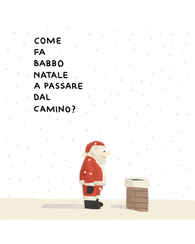 Come fa Babbo Natale a passare dal camino?
