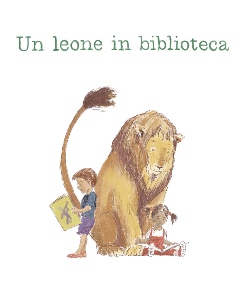 Un leone in biblioteca