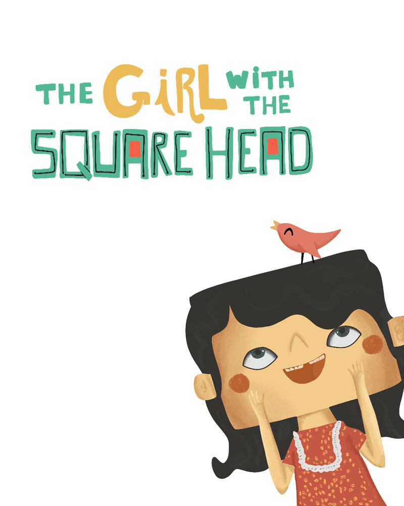 The girl with the squared head